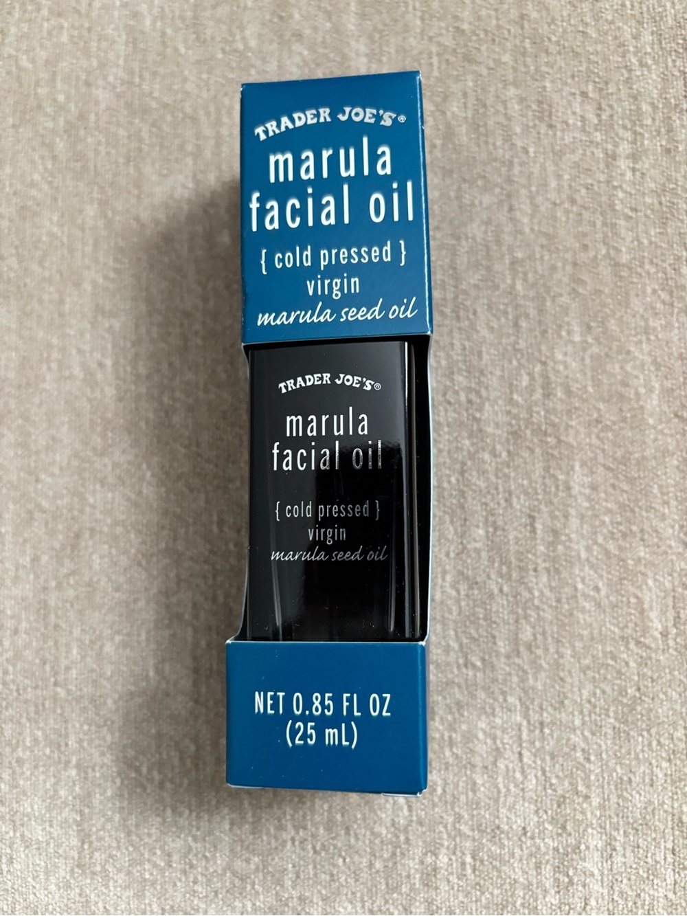 Trader Joe's Marula Facial Oil - Blue Packaging